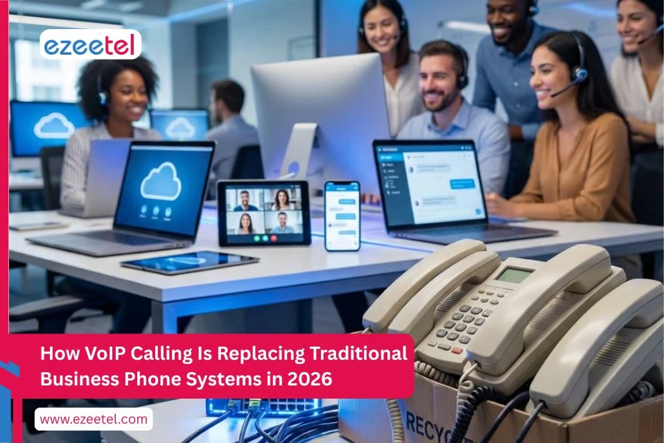 Phone Call System VoIP Calling Is Replacing Traditional Business Phone System | Ezeetel