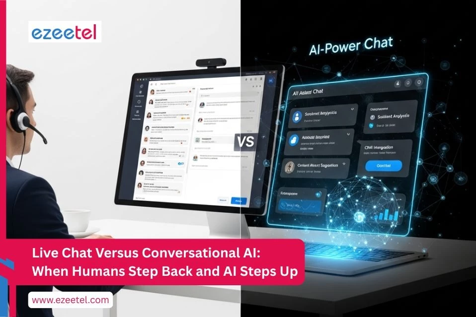 Live Chat Versus Conversational AI: When Humans Step Back and AI Steps Up