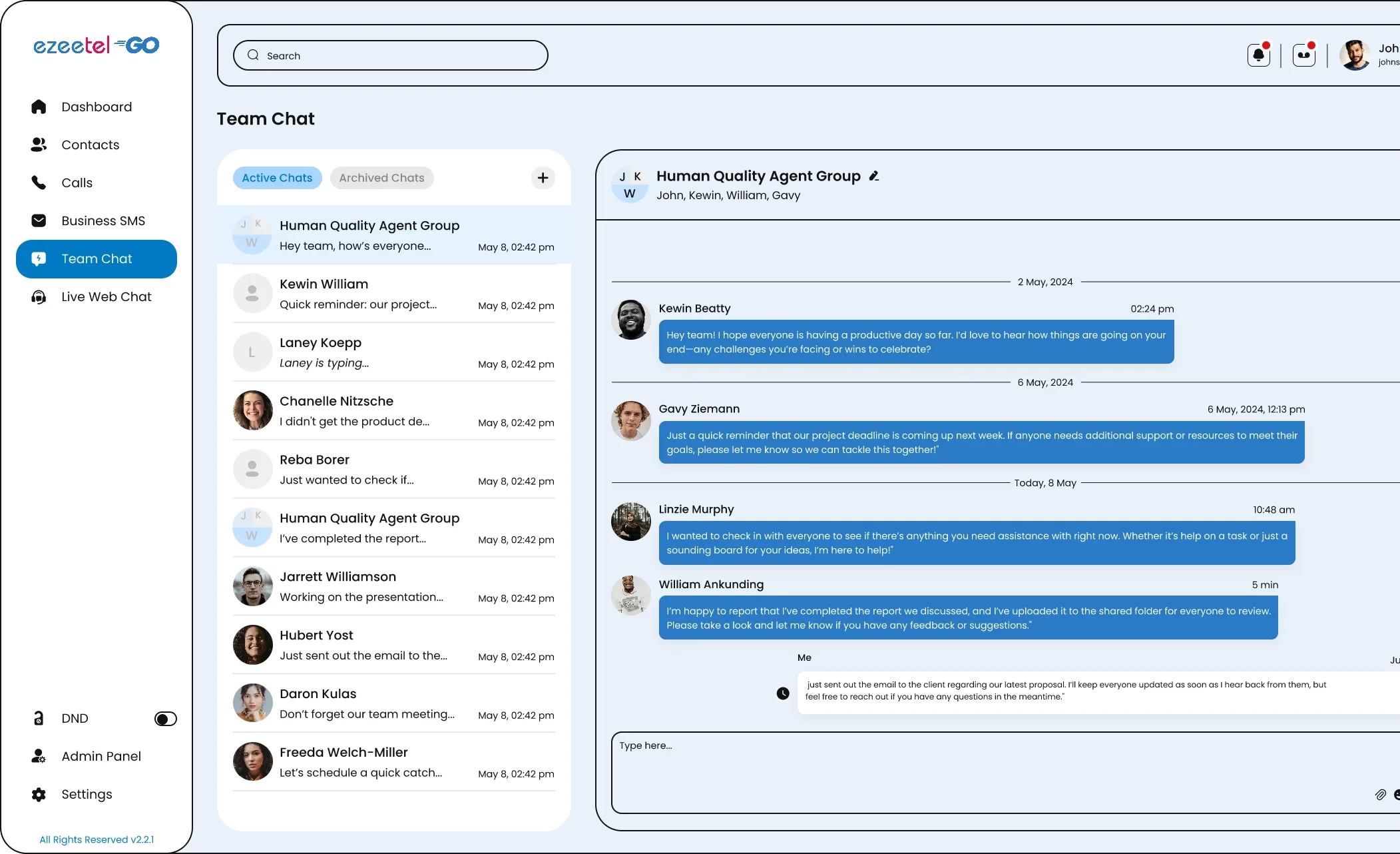 Unified communications platform