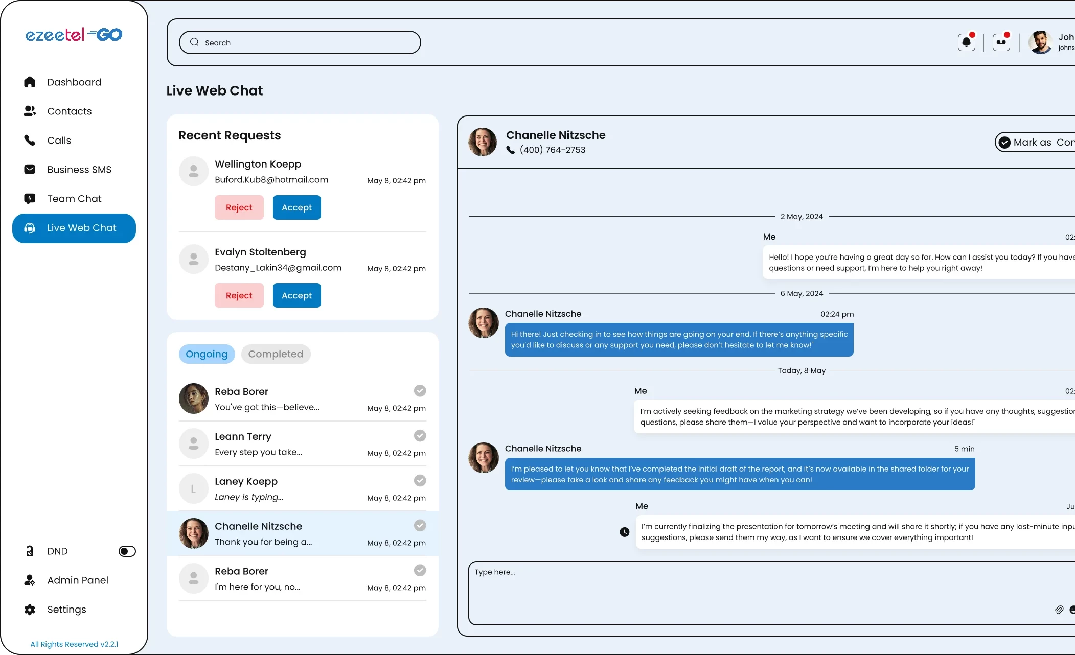 Cloud business communications